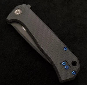 Blue Titanium Screw Set Zero Tolerance 804cf Hinderer Folder ZT0804CF - No Knife - Picture 1 of 6