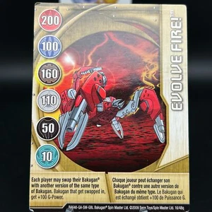 Bakugan EVOLVE FIRE! Metal Gate Card GOLD 2009 BA646-GA-SM-GBL 16/48q - Picture 1 of 7