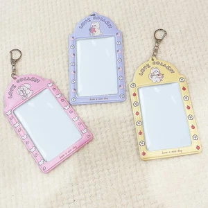 Photo Pocket Pendant Card Storage Card Protective Sleeve Photo Holder INS 3Inch* - Foto 1 di 8