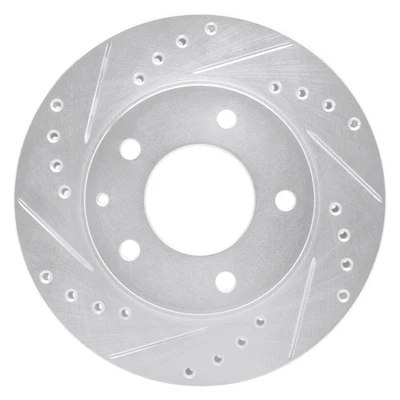 For Mazda Protege5 02-03 Brake Rotor eLINE Drilled & Slotted 1-Piece Front - Image 1 of 4