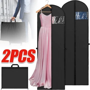 Atmungsaktive Kleidersäcke Set 180×60cm 2 Stück mit Reißverschluss & Griffen - Bild 1 von 13