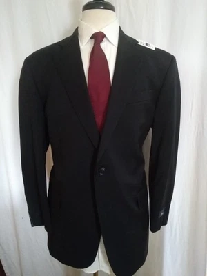 全新带标签 Brooks Brothers 1818 Madison 海军蓝羊毛套装 44S MSRP $998 — 第 1/4 张图片