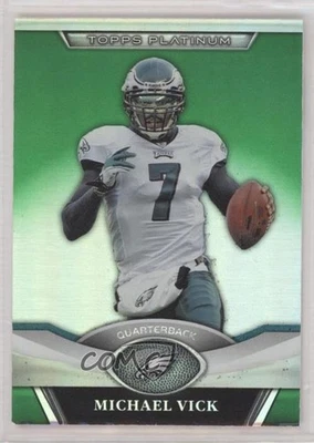 2011 Topps Platinum Green Refractor Michael Vick #80 - Image 1 of 2