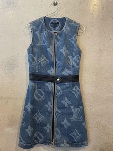 Louis Vuitton Denim Dress 36Good Condition, Authentic N4894 - Picture 1 of 24