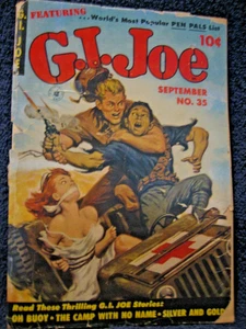 G.I. JOE #35 (1954) SCARCE Classic GGA cover, Dan DeCarlo art - Picture 1 of 4
