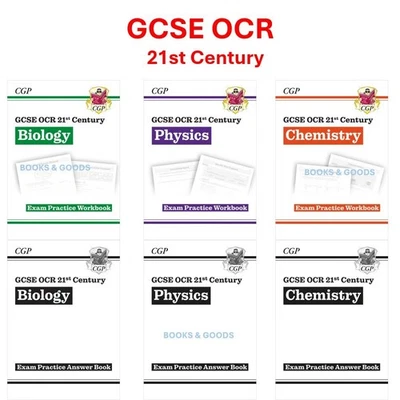 GCSE OCR 21st Century Biology Physics Chemistry Exam Practice Workbook & Answers - Image 1 of 4