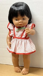 "Muñeco bebé perfumado étnico educativo Miniland latinoamericano, niña india 15""" - Imagen 1 de 8