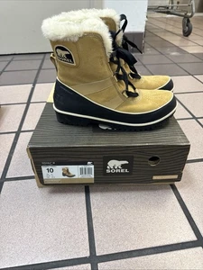 Sorel Women Tivoli V Waterproof Suede Velvet Tan, Tobacco 10 Size Boots New Box - Picture 1 of 7