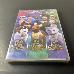 ELF PETS DVD Holiday Triple Feature ST. BERNARDS REINDEER FOX CUBS Christmas NEW - Picture 1 of 2