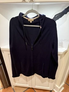 Burberry Cashmere Zip Up Sweater Large - Picture 1 of 6