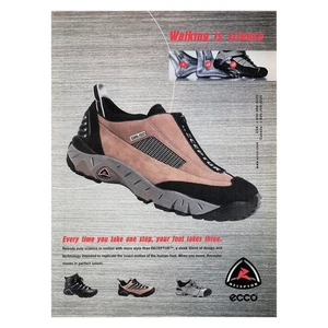 Ecco Receptor Mens Shoe Vintage Magazine Print Ad 2002 - Picture 1 of 1
