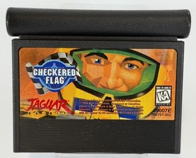 CHECKERED FLAG - ATARI JAGUAR - CART ONLY *TESTED & WORKING*