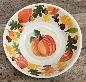 Familientreffen Herbst Kürbis Eichel Blätter Melamin Müslischalen 8" 7er Set - Bild 1 von 1