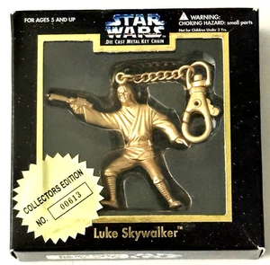1996 Star Wars Die Cast Metal Key Chain Luke Skywalker Placo Toys Numbered NEW - Picture 1 of 2