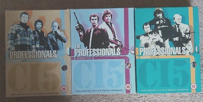The Professionals Seasons 1 - 3 DVD Box Sets (12 Discs) with car window sticker. - Image 1 of 4