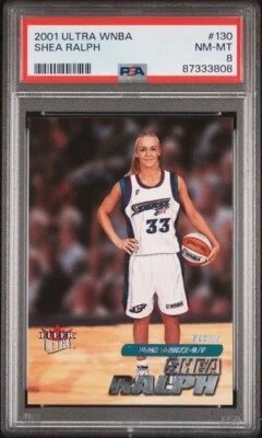 2001 Ultra WNBA Shea Ralph Rookie PSA 8 Vanderbilt Commodores UCONN Huskies - Image 1 of 2
