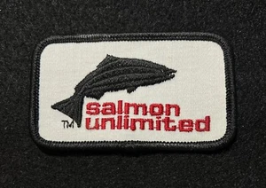 SALMON UNLIMITED Hard To Find Patch Lake MICHIGAN Souvenir Mütze Jacke Weste - Bild 1 von 3