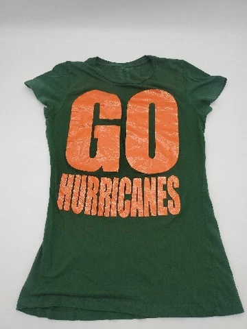 Miami Hurricanes Teen Girls XL Green Youth Sports Shirt..T171 Cover