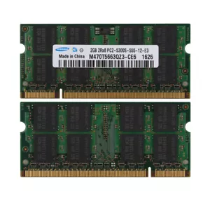 4GB Mid 2007 Macbook Pro iMac Mac Mini Memory,Samsung 2X2GB PC2-5300 DDR2 667Mhz - Picture 1 of 6