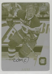 2017-18 Upper Deck CHL Printing Plate Yellow 1/1 Tye Felhaber #216 a3i