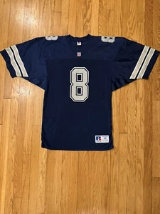 Vintage Troy Aikman #8 Dallas Cowboys Russel Athletic NFL Jersey (Men's 44) - Picture 1 of 6