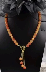 Perlenkette Acryl Orangetöne, Neu - Bild 1 von 2