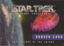 1996 STAR TREK: 30 YEARS OF PHASE THREE SURVEY CARD