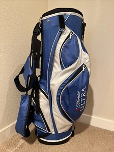 DAMAGED STRAPS Michelob Ultra Beer Golf Stand Bag 8 Top Carry Handle 8 Pockets - Picture 1 of 24