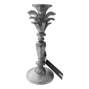 Colmore Kerzenleuchter Kerzenhalter Ananas Palme Silberfarben H32 - Bild 1 von 1