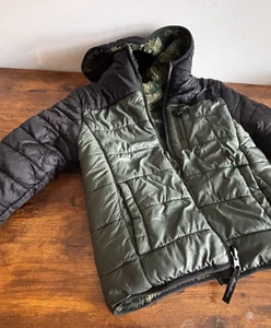 Eddie Bauer Deer Harbor Youth Green/Black Reversible Jacket Size XS 5/6 - Picture 1 of 17