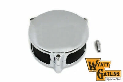 Conjunto de filtro de aire Wyatt Gatling cromado decorativo para Harley Davidson de V-Twin Foto 1 de 2