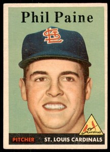 1958 Topps Phil Paine  VG-EX Rookie St. Louis Cardinals #442