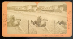 STEREO B.K Pyrénées, les bains Napoléon à Biarritz, Vintage albumen print c.1870 - Imagen 1 de 1