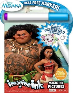 NEU 24pg Disney Moana Imagine Ink Magic Pictures Activity Book, chaotisch - Bild 1 von 1