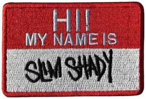 EMINEM - Hi! My Name Is Slim Shady - 5,1 x 7,8 cm - Patch - 169157