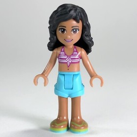 LEGO Kate Minifigure 41000 Water Scooter Fun Friends Striped Bikini Top Shorts 