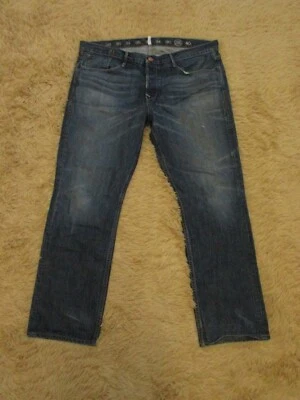 Jeans cónicos oscuros vintage auténticos Earnest cosidos 38x30 Foto 1 de 4