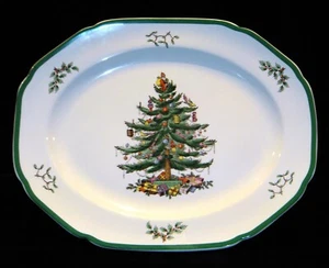 Spode Christmas Tree 14" Oval Center Serving Platter #S3324-V - Picture 1 of 10
