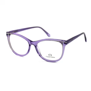 Eyeglasses for Women Clear Purple Cat Eye 53 17 140 by Charles Delon - Picture 1 of 6