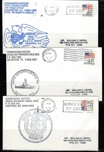 U.S. NAVAL COVERS — COAST GUARD — (22) DIFFERENT -- 1980s - Picture 1 of 8