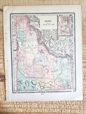 IDAHO/ARIZONA.VTG 1897 14.5" x 10.7" TWO SIDED MAP