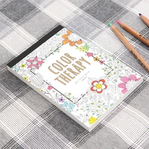 'Color Therapy' Coloring Books for Adult Relaxation DIY Stationery 32 Cards - Picture 1 of 6
