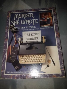 Vintage Murder She Wrote Mystery Jigsaw Puzzle 550 Pieces Complete bag Sealed. - Picture 1 of 7