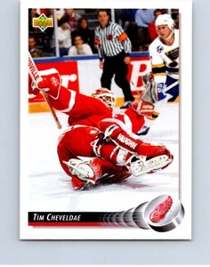 HOCKEY CARD UPPER DECK 1992-93 DETROIT RED WINGS TIM CHEVELDAE NO661 - Picture 1 of 2