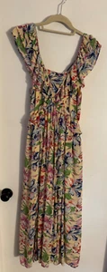 Women "Hofmann" multicolor,sleeveless ruffled only dress. P2P. @13" - Picture 1 of 2