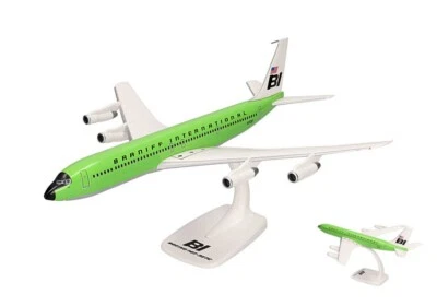 MODELLINO AEREO STATICO HERPA BOEING 707-320 SOLID LINEGREEN SCALA 1:144 - Immagine 1 di 4