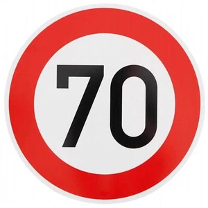 ORIGINAL Verkehrszeichen 274-70 70 km/h Verkehrsschild Schild Geburtstagschild - Bild 1 von 3