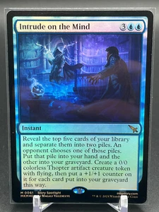 Magic The Gathering Intrude on the Mind 0061 Murders at Karlov Manor Mythic Foil Instantáneo - Imagen 1 de 2