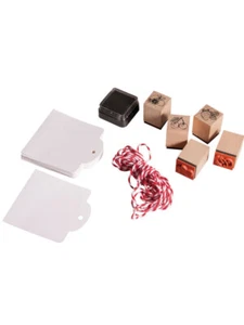 Holz Stempel Set - Frische Früchtchen +  Geschenkanhänger - Bild 1 von 3