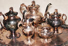 Antique Collectible EG Webster and Son Tea Serving Set Silver Plated Decor